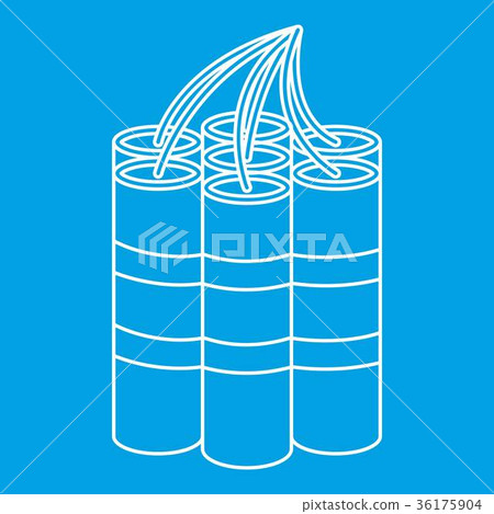 Dynamite sticks icon, outline style Dynamite sticks icon, outline style 36175904