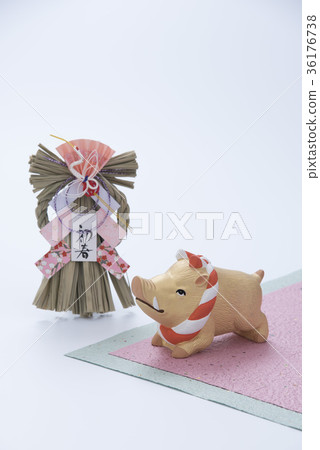 Wolf doll and New Year decoration 36176738