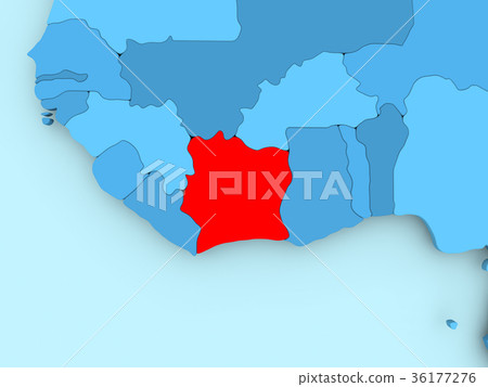 Map of Ivory Coast Map of Ivory Coast 36177276