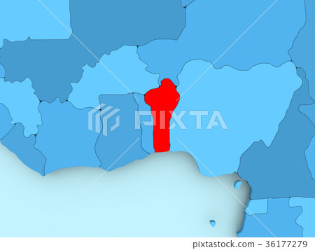 Map of Benin 36177279