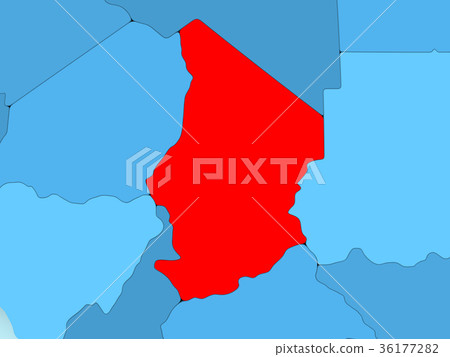 Map of Chad 36177282