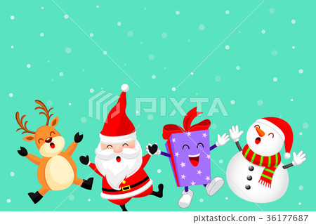 Funny Christmas Characters design Funny Christmas Characters design 36177687