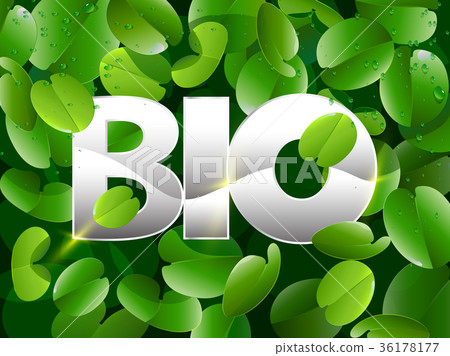Bio Leaves BackgroundStock Vectors 36178177