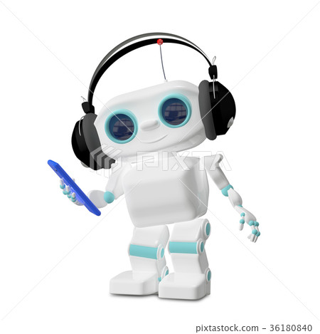 3D Illustration of the Little Robot Dances 3D Illustration of the Little Robot Dances 36180840