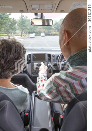 Senior drive car navigation 36181216