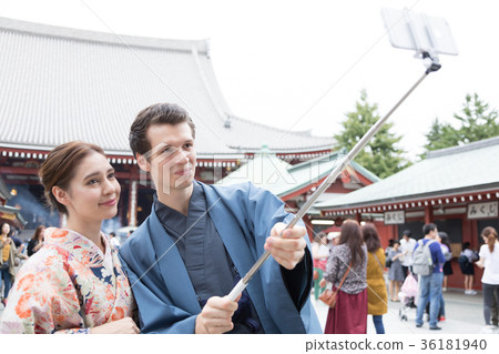Inbound Tourist Culture Experience Shrine Kimono Shooting Inbound Tourist Culture Experience Shrine Kimono Shooting 36181940