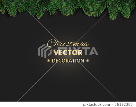 Winter holiday background with Christmas tree Winter holiday background with Christmas tree 36182393