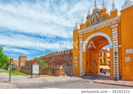 Arco de la Macarena on Wall of Seville . 36182522