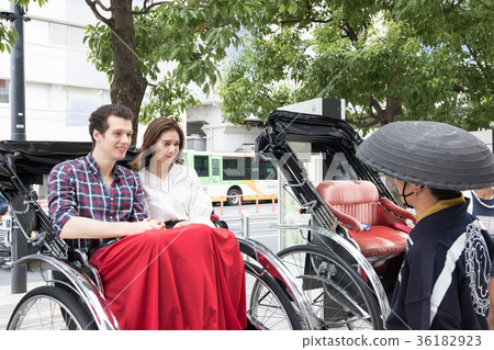 入境旅遊文化體驗人力車 36182923