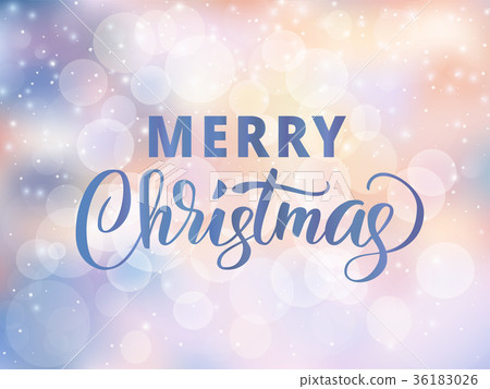 Merry Christmas text. Holiday greetings quote 36183026