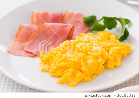 Scrambled eggs and bacon Scrambled eggs and bacon 36183312