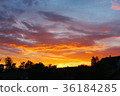 日落 傍晚 夕陽 36184285