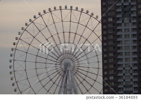 Ferris wheel and tower apartment Ferris wheel and tower apartment 36184893