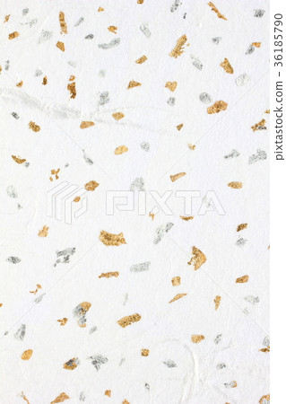 Gold foil Silver foil white Japanese paper 36185790