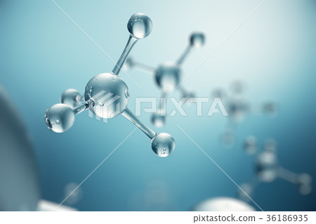 3D illustration molecules. Atoms bacgkround 3D illustration molecules. Atoms bacgkround 36186935