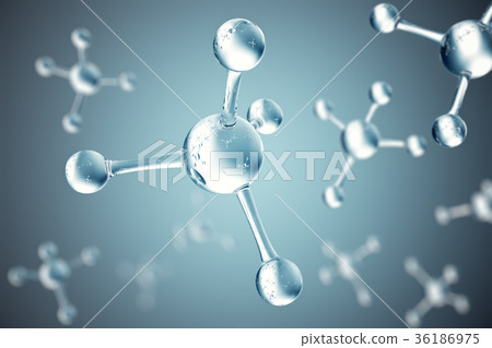 3D illustration molecules. Atoms bacgkround 3D illustration molecules. Atoms bacgkround 36186975