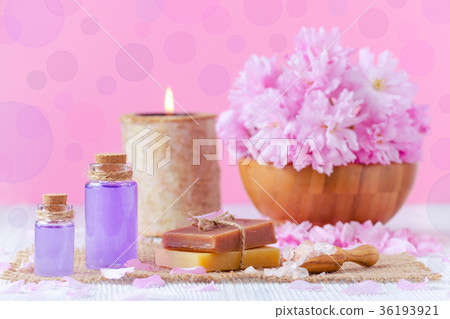 lavender oil, soap, salt, fresh flowers, candle lavender oil, soap, salt, fresh flowers, candle 36193921