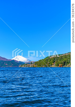 箱根，蘆之湖，琵琶湖，新年賀卡 36194376