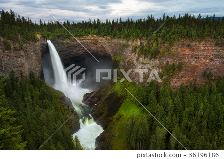 Helmcken Falls in Wells Gray Provincial Park in Helmcken Falls in Wells Gray Provincial Park in 36196186