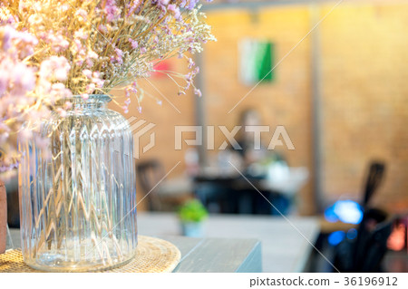 blur woman sit in the sitting room coffee shop 36196912