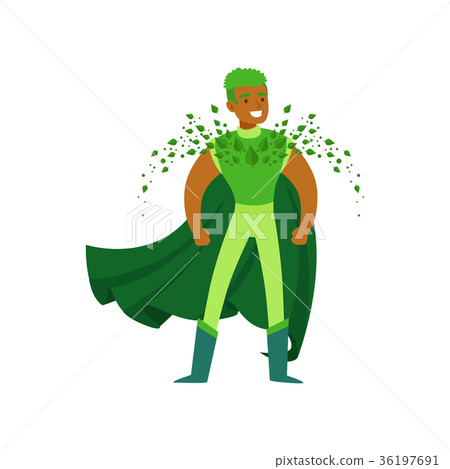 Black man superhero with supernatural powers in 36197691