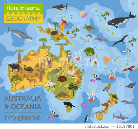 Australia and Oceania flora and fauna map Australia and Oceania flora and fauna map 36197801