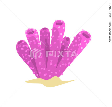 Beautiful purple sponge coral in tube or vase 36197829