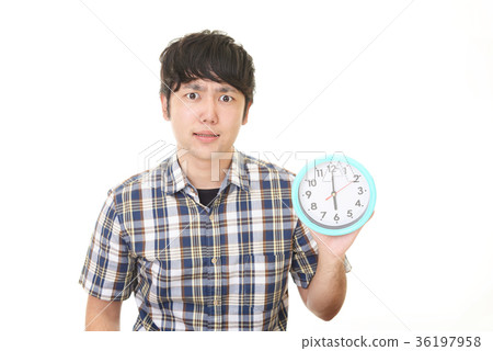 一個驚訝的表情的男人 一個驚訝的表情的男人 36197958