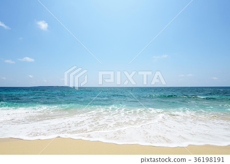 Beautiful Okinawa beach and summer sky Beautiful Okinawa beach and summer sky 36198191
