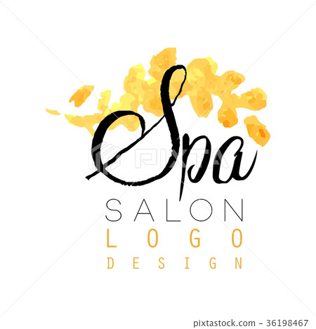 Delicate spa logo original design. Feminine label 36198467