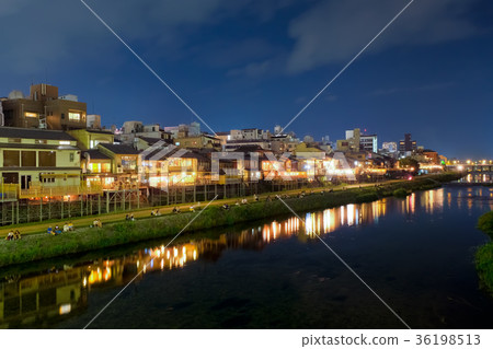 京都鴨川夜景 36198513
