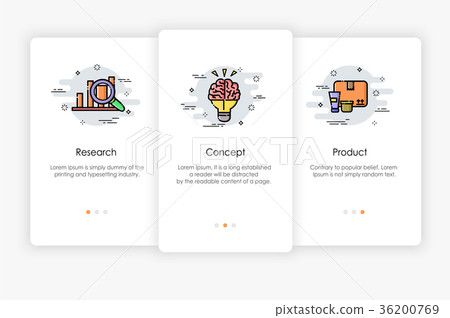 WebOnboarding screens design in marketing concept. WebOnboarding screens design in marketing concept. 36200769