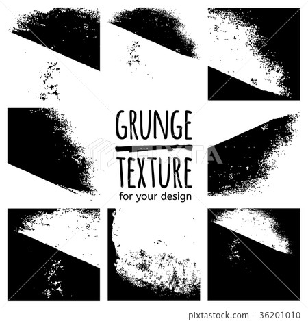 Grunge black textures on white background Grunge black textures on white background 36201010