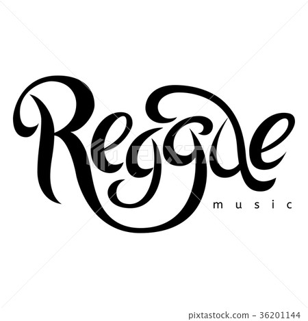 Vector isolated lettering poster in reggae style.  36201144