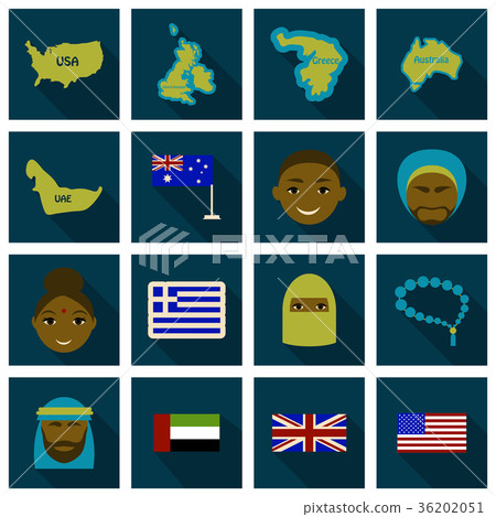 Flat Round Icons of All World Flags. Ultimate Flat Round Icons of All World Flags. Ultimate 36202051