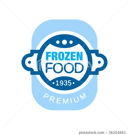 Frozen food premium since 1935, abstract label for 36203661