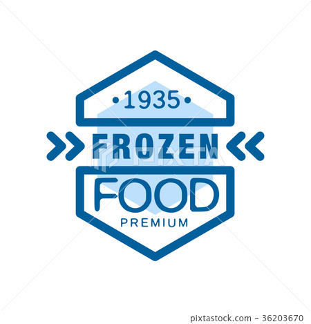 Frozen food premium since 1935, abstract label for Frozen food premium since 1935, abstract label for 36203670