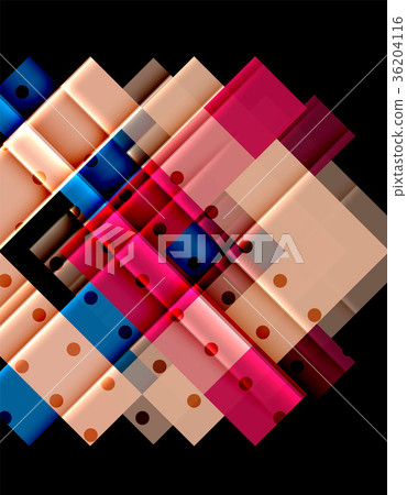 Color arrows on black background 36204116