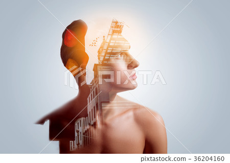 Creativity works for hunky resolute guy 36204160