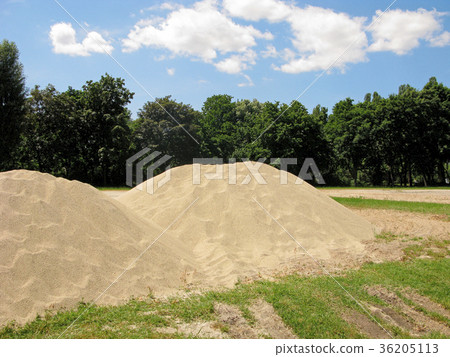 Heaps of sand in public park Heaps of sand in public park 36205113