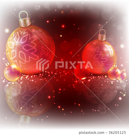 christmas red design with balls christmas red design with balls 36205125