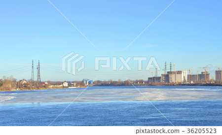 View of Neva river, St.Petersburg. 36205523