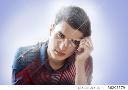 Portrait of a handsome nice man looking at you Portrait of a handsome nice man looking at you 36205579