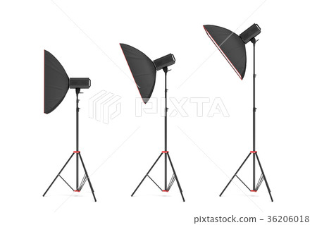 3d rendering of studio flash with small size 36206018