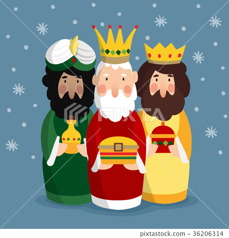 Cute Christmas greeting card, invitation with 36206314