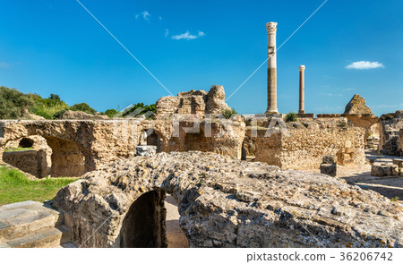 Ruins of the Baths of Antoninus in Carthage 36206742