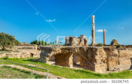 Ruins of the Baths of Antoninus in Carthage 36206745