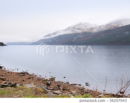 Mountain lake before sunset in Higland in Scotland 36207043