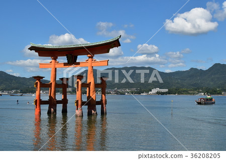 嚴島神社Torii夏天 嚴島神社Torii夏天 36208205