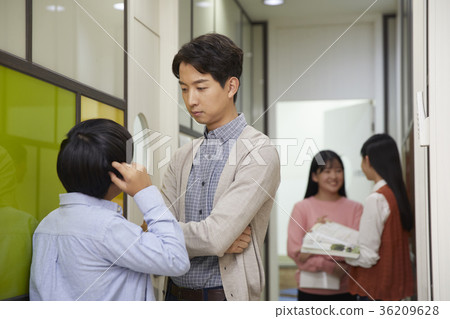 學校,走廊,老師,學生 學校,走廊,老師,學生 36209628